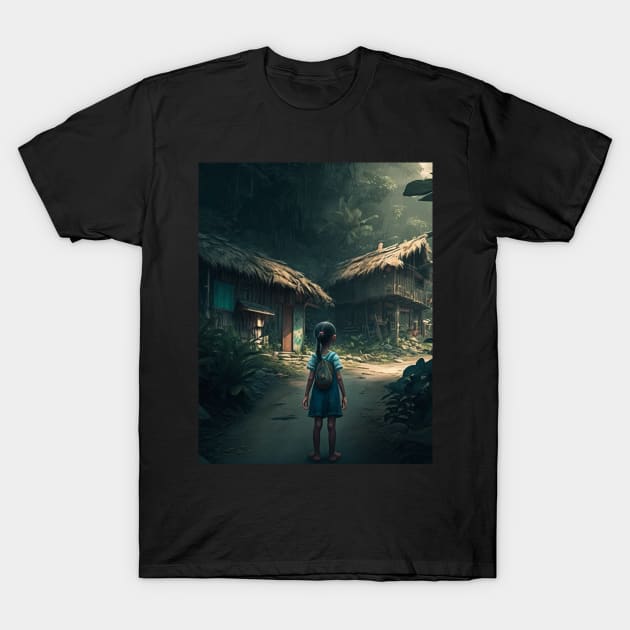 A girl in jungle T-Shirt by Casual Wear Co.